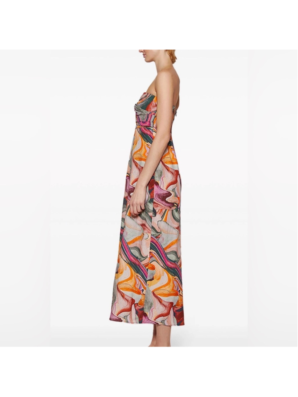 Mara Hoffman Yara Strapless Dress , Multi - Picture 2 of 14